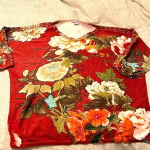 Chico’s Chinoiserie Print Sweater